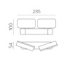 Immagine di Applique Esterna Kansas Due Luci Orientabili Led 11w 3000k Nero IP54 ACB
