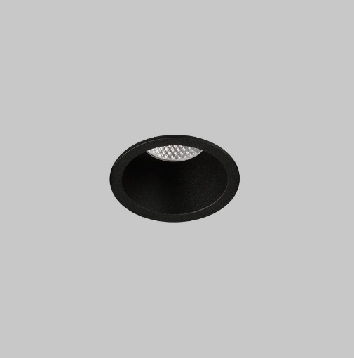 Immagine di Faretto Rotondo da Incasso Led Cob 4000k Kidal Nero Ø6 cm IP44 ACB