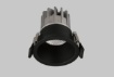 Immagine di Faretto Tondo Da Incasso Led 7w 3000k Kidal Nero 83mm IP44 ACB