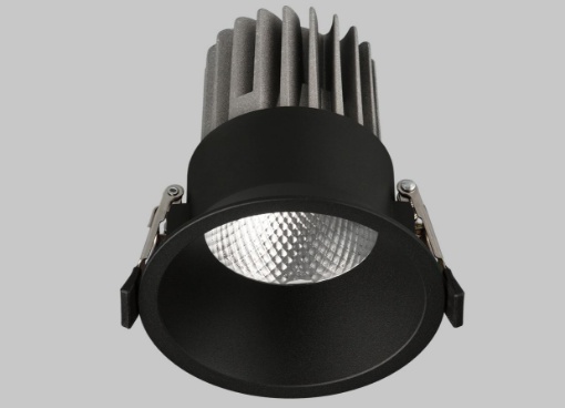 Immagine di Faretto da Incasso Tondo Nero Led 12.5w 3000k Kidal Ø10 cm IP44 ACB