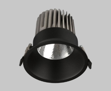 Immagine di Faretto Nero da Incasso Led 20w 3000k Kidal Ø13 cm IP44 ACB