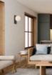 Immagine di Applique Moderna Kin Nero Con Sfera Bianca Led Luce Calda ACB