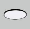 Immagine di Plafoniera Rotonda Nera Koe Led Dimmer CCT 2800/5000K IP43 Ø48 cm ACB 