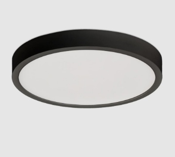 Immagine di Plafone Soffitto Led 18w 3000k o 4000k Kore Nero Ø19 cm ACB