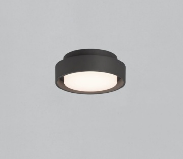 Immagine di Piccolo Plafone Antracite Kuma Led 10w 3000K Ø16 cm IP65 ACB 