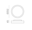 Immagine di Plafoniera Rotonda Esterno Antracite Kuma Led 14w CCT IP65 ACB
