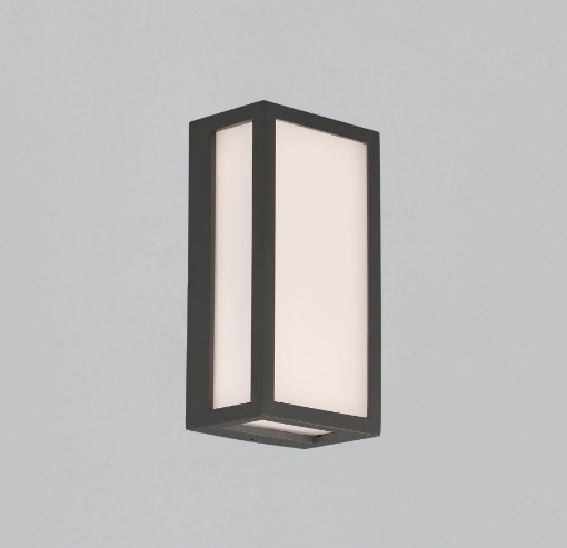 Immagine di Applique Rettangolare Antracite Esterno Liam Led 10w 3000k IP65 ACB