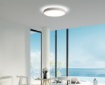 Immagine di Plafoniera Bianca Rotonda Doppia Luce Led CCT 3000k 4000k Lisboa 40 cm ACB