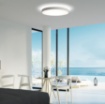 Immagine di Plafoniera Rotonda Led Biemissione CCT Lisboa Bianca 60 cm ACB