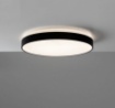 Immagine di Plafoniera Rotonda Nera Led Doppia Emissione 3000k o 4000k Lisboa Ø60 cm ACB