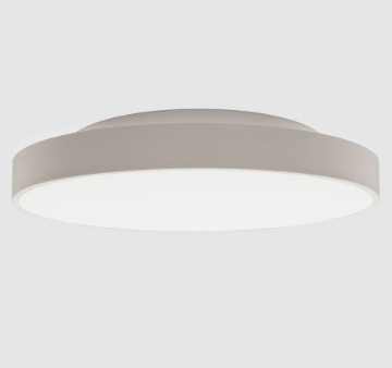 Immagine di Grande Plafoniera Lisboa Bianca 80 cm Biemissione Led 3000k 4000k ACB