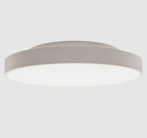 Immagine di Grande Plafoniera Lisboa Bianca 80 cm Biemissione Led 3000k 4000k ACB