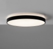 Immagine di Plafoniera Lisboa Nera Grande 80 cm Led CCT Biemissione ACB