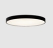 Immagine di Plafoniera Lisboa Nera Grande 80 cm Led CCT Biemissione ACB