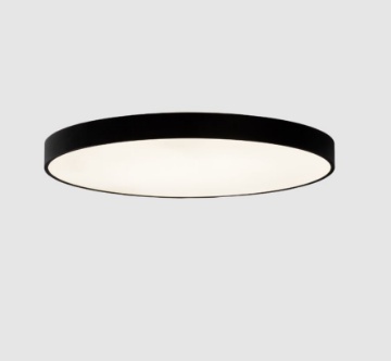 Immagine di Plafoniera Lisboa Nera Grande 80 cm Led CCT Biemissione ACB