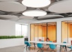 Immagine di Grande Plafoniera Bianca Circolare Ø100 cm Led 136w CCT London ACB