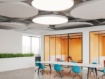 Immagine di Grande Plafoniera Rotonda 120 cm Bianca Led 204W CCT London ACB