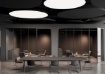 Immagine di Grande Plafoniera Nera Cicrolare London Ø150 cm Led 272w CCT ACB