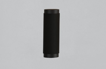 Immagine di Applique Moderna Cilindro Nero Doppia Emissione Led Lux ACB 