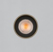 Immagine di Applique Moderna Cilindro Oro Nero Biemissione Led 3000k CRI90 Lux ACB