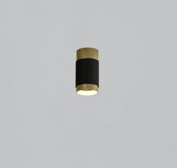 Immagine di Plafone Cilindro Nero e Oro Led 13w Lux Ø6 cm ACB