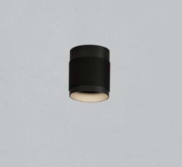 Immagine di Plafone da Soffitto Cilindro Nero Led 18w Lux Ø10 cm ACB