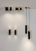 Immagine di Plafone Cilindrico Nero e Oro Led 18w Lux Ø10 cm ACB