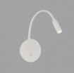 Immagine di Faretto Bianco Snodabile Luce Da Comodino Led 3000k Lyon ACB