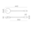 Immagine di Applique Bianca Lyon Spot Led Braccio Orientabile ACB