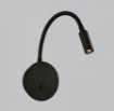 Immagine di Lampada Faretto Nero Orientabile Per Comodino Led 3000k Lyon ACB