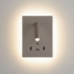 Immagine di Applique Nichel Manat Doppio Led Con Spot Orientabile ACB