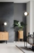 Immagine di Applique Maui Oro Antico Con Sfera Vetro Bianco Ø15 cm ACB