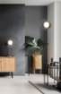 Immagine di Lampada Comodino Oro Con Sfera Vetro Bianco Maui 55 cm ACB