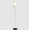 Immagine di Piantana Moderna Maui Nera 145 cm Con Sfera Vetro ACB