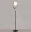 Immagine di Piantana Moderna Maui Nera 145 cm Con Sfera Vetro ACB
