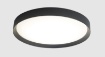 Immagine di Plafoniera Rotonda Minsk Nera 60 cm Led 39w Colore Luce Selezionabile ACB