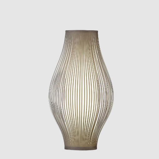 Immagine di Lampada Da Terra Tavolo Mirta 51 cm Design Affusolato Color Pietra ACB