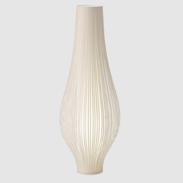 Immagine di Piantana Decorativa Bianca Bombata 135 cm Vaso Mirta 3xE27 ACB