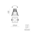 Immagine di Incasso Quadrato Orientabile Bianco Led 5w CCT Move L6x6 cm ACB