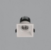 Immagine di Faretto Quadrato da Incasso Move Led 12w 2700k o 3000k Bianco L8x8 cm ACB