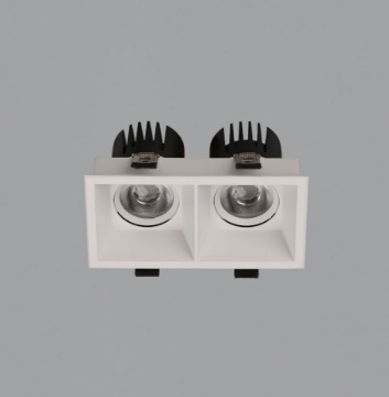Immagine di Faretto Da Incasso Bianco Doppio Led 24w CCT 2700k 3000k ACB