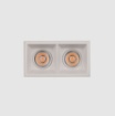 Immagine di Faretto Da Incasso Bianco Doppio Led 24w CCT 2700k 3000k ACB