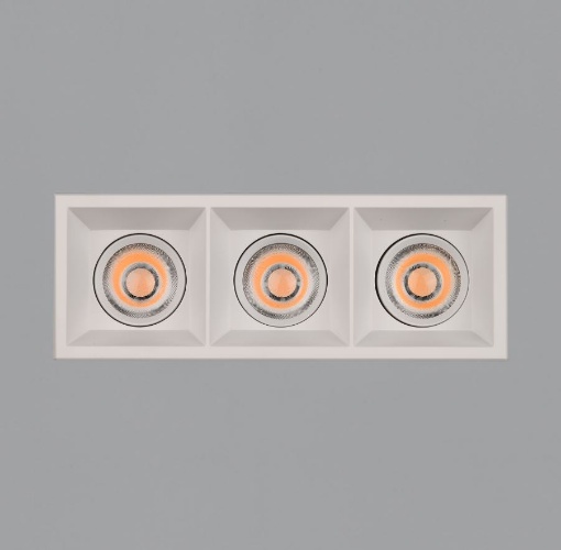 Immagine di Lampada Triplo Faretto da Incasso Move Led 36w 2700k o 3000k Bianco ACB 