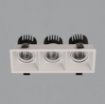 Immagine di Struttura Da Incasso Bianca Tre Faretti Orientabili Led 36w CCT Move ACB