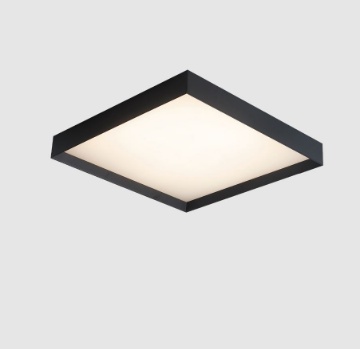 Immagine di Plafoniera Quadrata Nera Led 68w CCT Munich 60x60 cm ACB