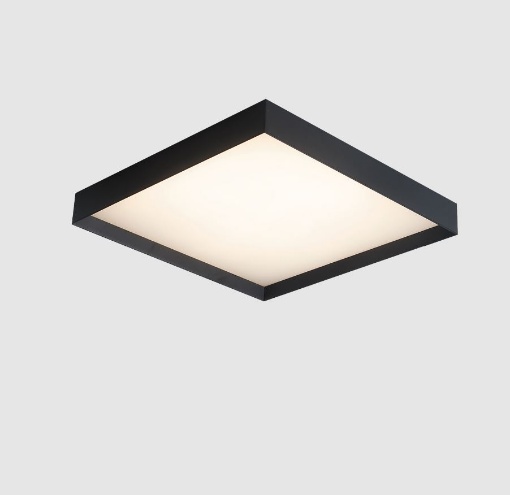 Immagine di Plafoniera Quadrata Nera Led 68w CCT Munich 60x60 cm ACB