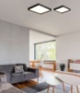 Immagine di Plafoniera Quadrata Nera Led 68w CCT Munich 60x60 cm ACB
