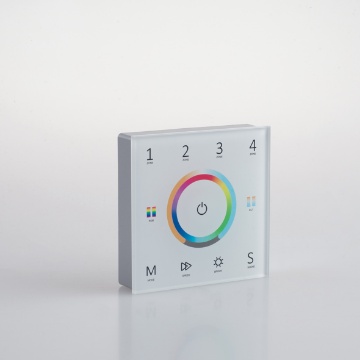 Immagine di Wallpad RF 2.4G 5 Canali Per Controllo RGB/RGBW/RGB+CCT 86x86X36,5mm