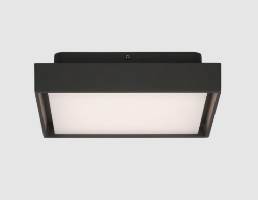 Immagine di Plafoniera Quadrata Esterno IP65 Nexus Antracite Led 14w CCT ACB
