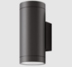 Immagine di Applique per Esterno IP65 Cilindro Grigio Antracite Biemissione E27 ACB